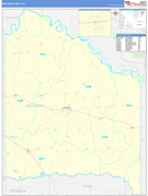 Red River County, TX Digital Map Basic Style